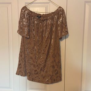 Off the shoulder blush dress